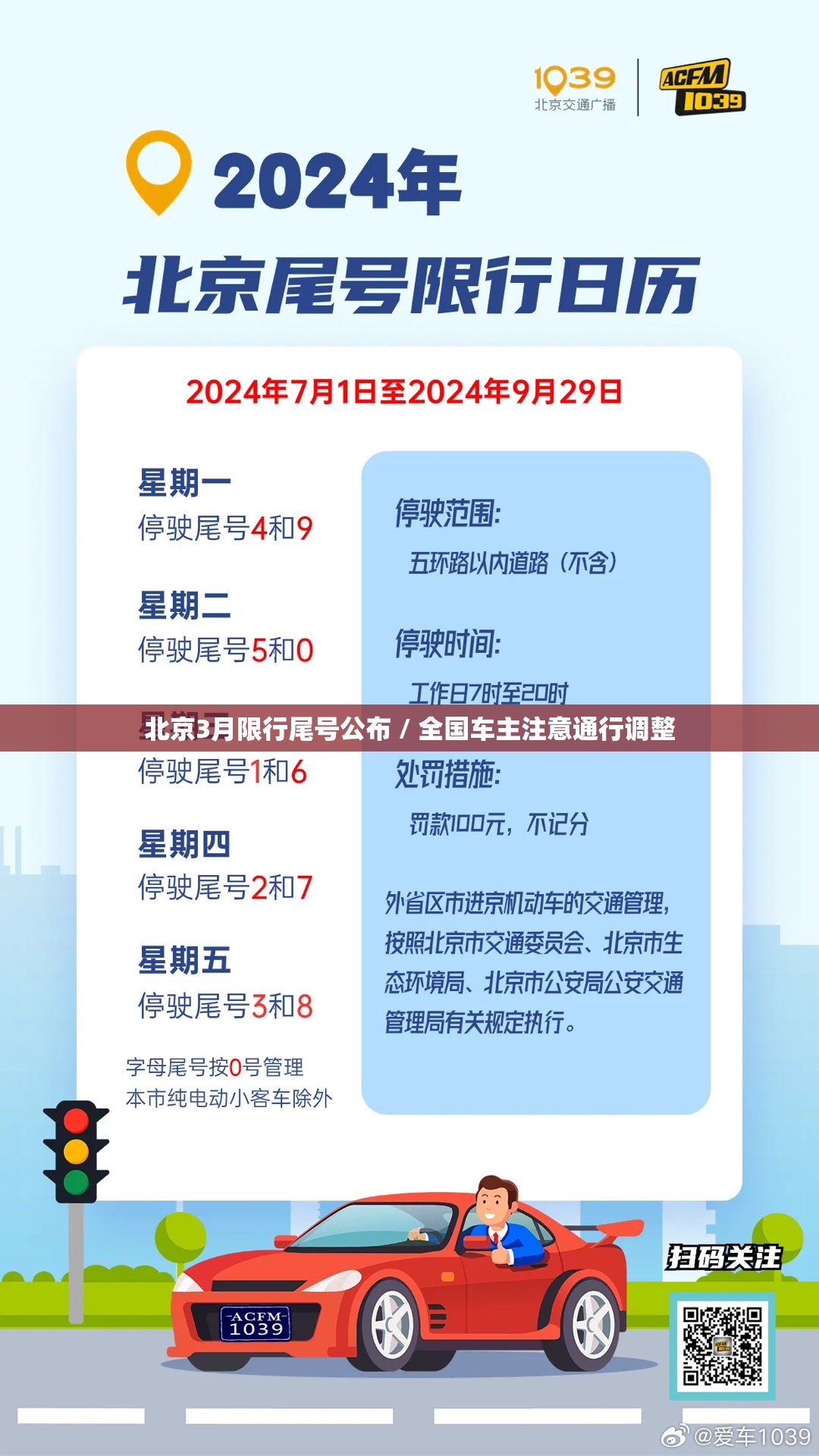 北京3月限行尾号公布 / 全国车主注意通行调整 北京3月限行尾号公布 / 全国车主注意通行调整