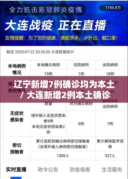 辽宁新增7例确诊均为本土 / 大连新增2例本土确诊 辽宁新增7例确诊均为本土 / 大连新增2例本土确诊