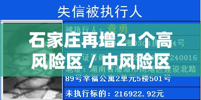 石家庄再增21个高风险区 / 中风险区管控如何执行