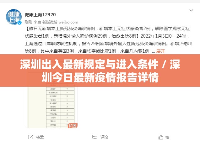 深圳出入最新规定与进入条件 / 深圳今日最新疫情报告详情 深圳出入最新规定与进入条件 / 深圳今日最新疫情报告详情