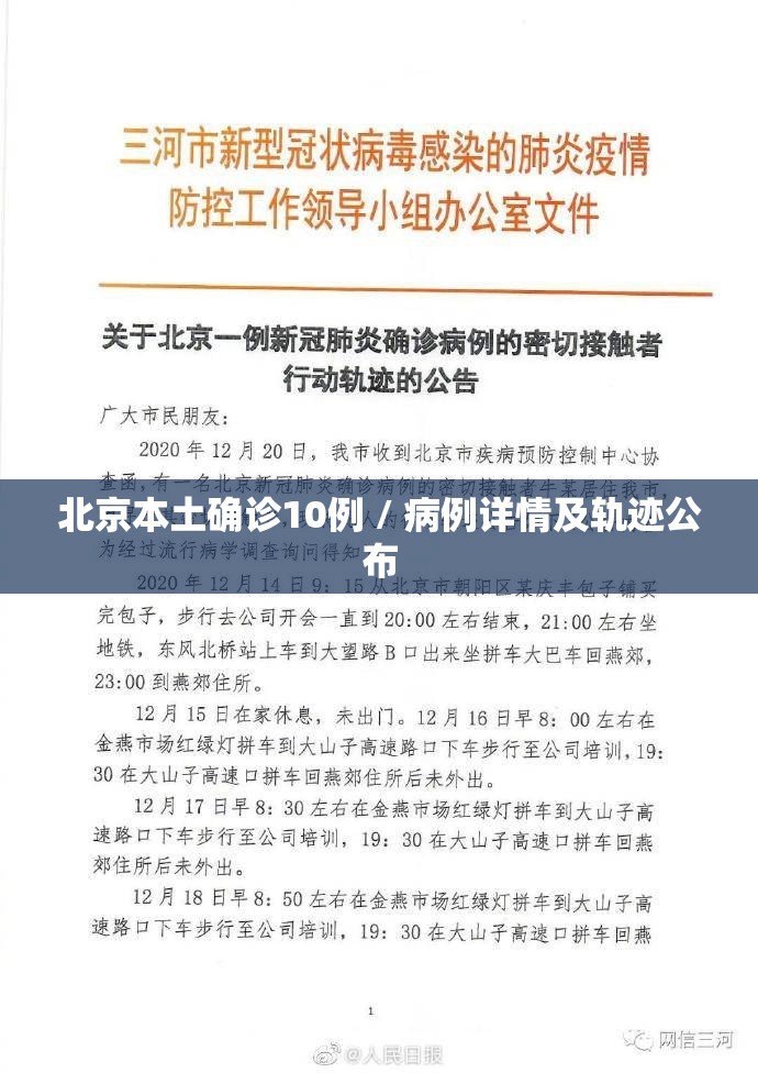 北京本土确诊10例 / 病例详情及轨迹公布 北京本土确诊10例 / 病例详情及轨迹公布