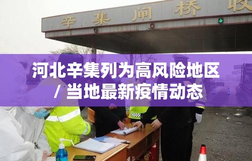 河北辛集列为高风险地区 / 当地最新疫情动态 河北辛集列为高风险地区 / 当地最新疫情动态