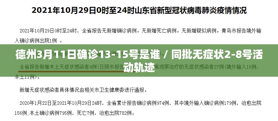 德州3月11日确诊13-15号是谁 / 同批无症状2-8号活动轨迹