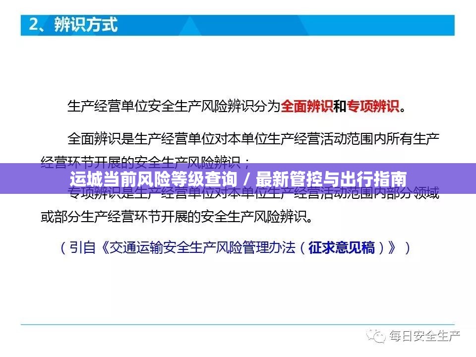运城当前风险等级查询 / 最新管控与出行指南